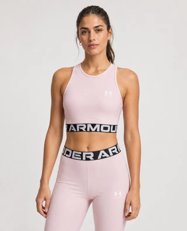 Under Armour Γυναικείο Top Αμάνικο HeatGear Rib Tank Ροζ - XS 2