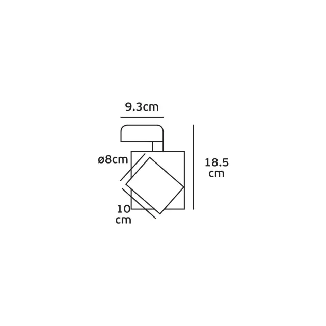 Homa Σποτ ράγας αλουμινίου LED 220-240V 15W 4000K 1.200lm 24° λευκό Άσπρο 2