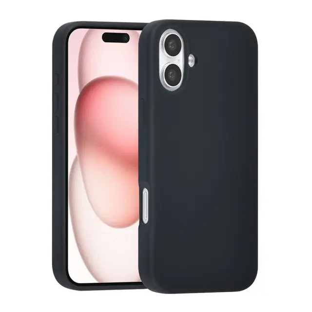 UNIQ iPhone 16 Back Cover - Premium Liquid σιλικόνη - Μαύρο