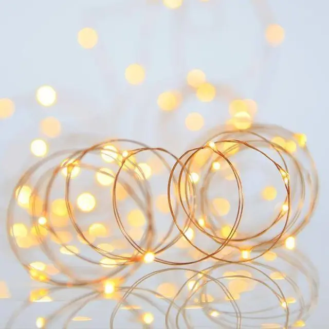 Eurolamp 100 Χριστουγεννιάτικα Λαμπάκια LED Θερμό Λευκό 9.9μ σε Σειρά με Χάλκινο Καλώδιο 600-11704