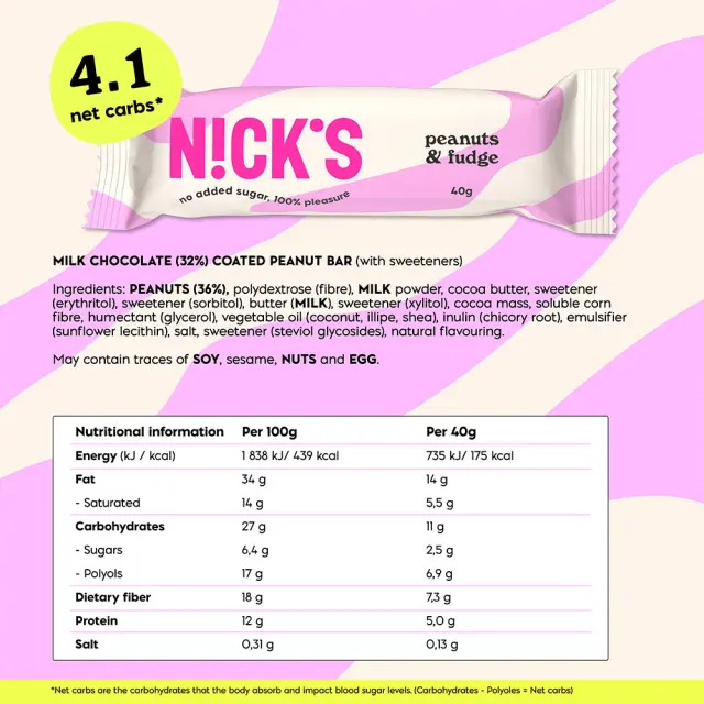 Nick's Peanuts and Fudge Chocolate Bar 2