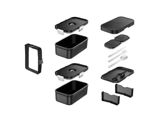 Δοχείο Φαγητού Lunch Box Fresh & Save Zwilling με χωρητικότητα 1.6lt - Black - Κατάλληλο για Φούρνο Μικροκυμάτων1030913