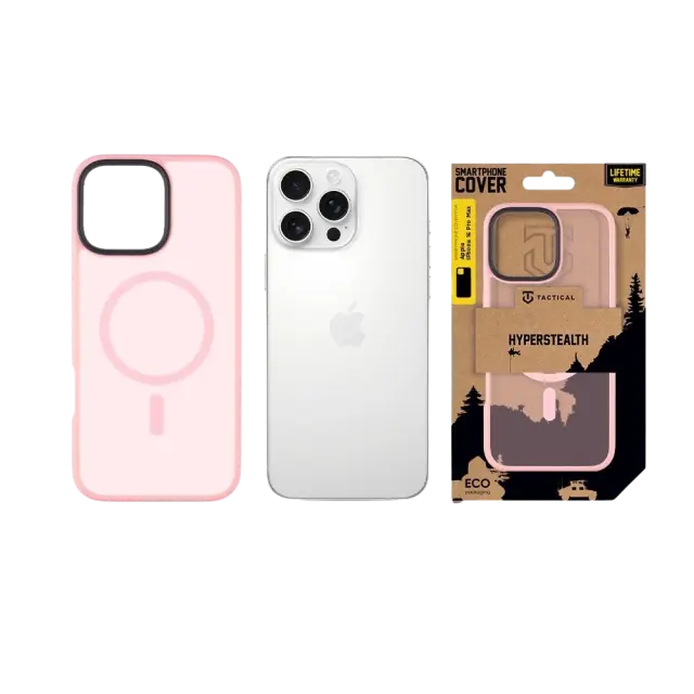 Tactical MagForce Hyperstealth Cover for Apple iPhone 16 Pro Max Pink Panther 3