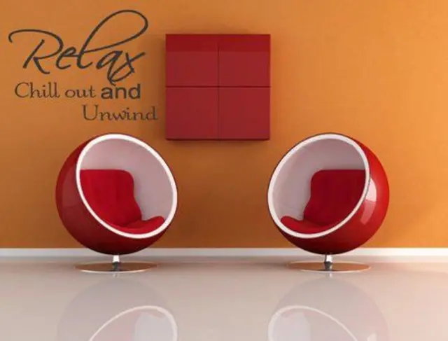 Διακοσμητικά Αυτοκόλλητα Τοίχου Deco Wall Sticker Relax And Chill 3