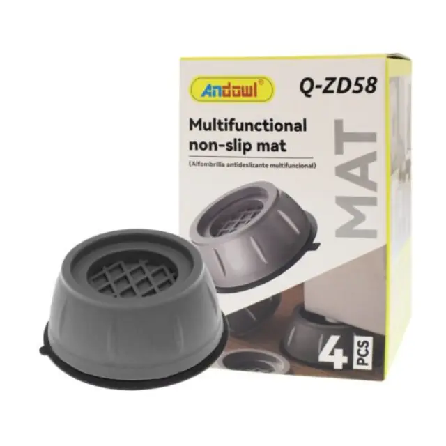 Andowl Q-ZD58 Αντικραδασμικά Πέλματα Πλυντηρίου/Στεγνωτηρίου από Πλαστικό 4τμχ