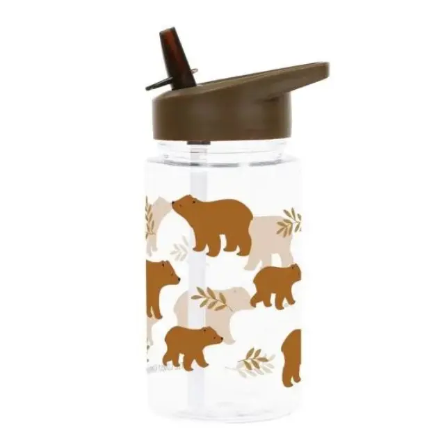 A Little Lovely Company Παγούρι με καλαμάκι 450ml: Bear