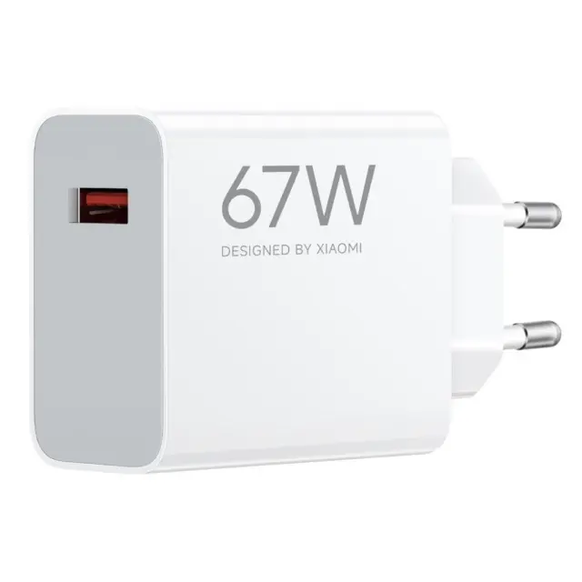 Φορτιστής Ταξιδίου Ταχείας Φόρτισης Xiaomi HyperCharge με Έξοδο USB A 67W Λευκό N68589