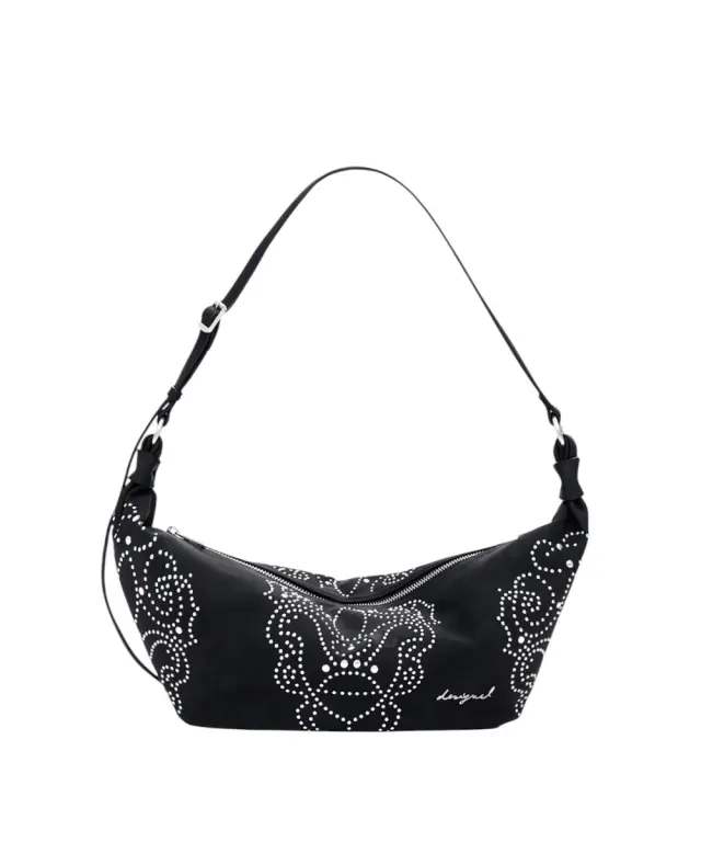Desigual - Γυναικεία Τσάντα 'Ωμου Munster Poker Face 25WAXPBG-2000 Μαύρο