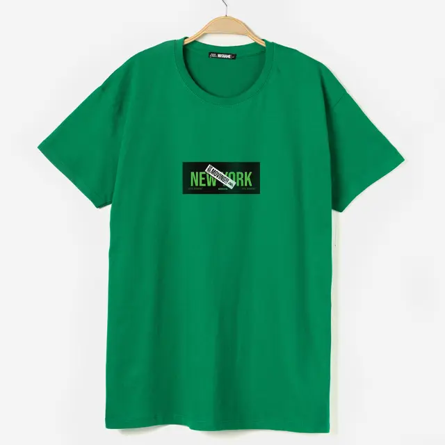 T-shirt Noshame® Πράσινο με τύπωμα NY - 132583 - XXL 2