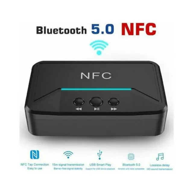 Andowl Q-T92 NFC v5.0 Bluetooth θύρες εξόδου 3.5mm Jack / USB / RCA και NFC