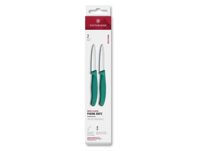 Σετ Μαχαίρια Γενικής Χρήσης Victorinox Swiss Classic με μήκος λεπίδας 8cm - Green - 2 τεμάχια6.7604.2C1 2