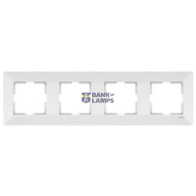 Meridian Accessory White Four Gang Frame