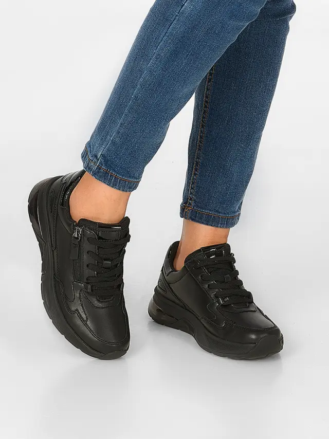 Gabor Sneakers Γυναικείο δέρμα Μαύρο GAB/56848 57-SCHWARZ 2