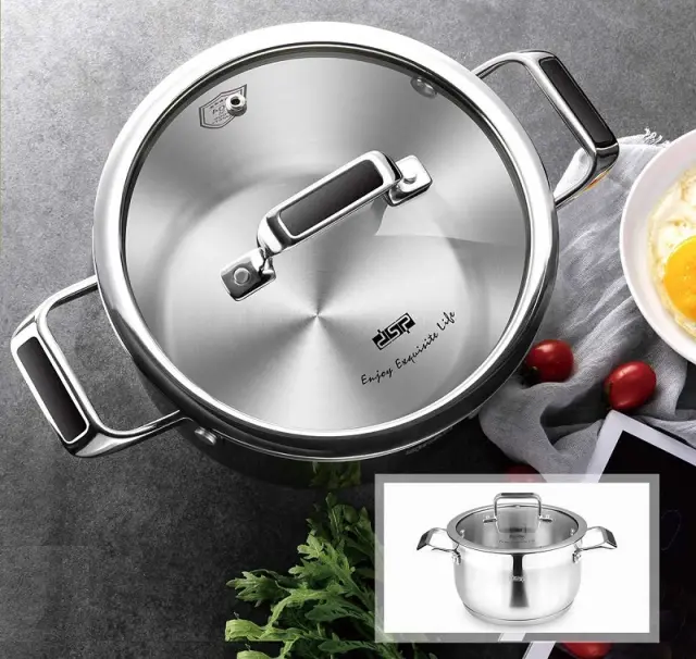 Κατσαρόλα ανοξείδωτη με καπάκι - 9.4L - CS002-B28 - DSP - 560393 2
