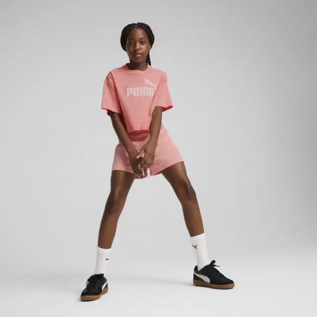 Puma Ess No 1 Logo Tee Pink Fruit 684939-18 - 140 3