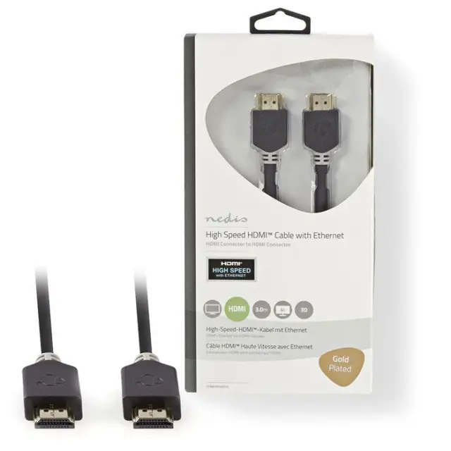 Καλώδιο Premium High Speed HDMI with Ethernet, HDMI αρσ. - HDMI αρσ. 3.00m.