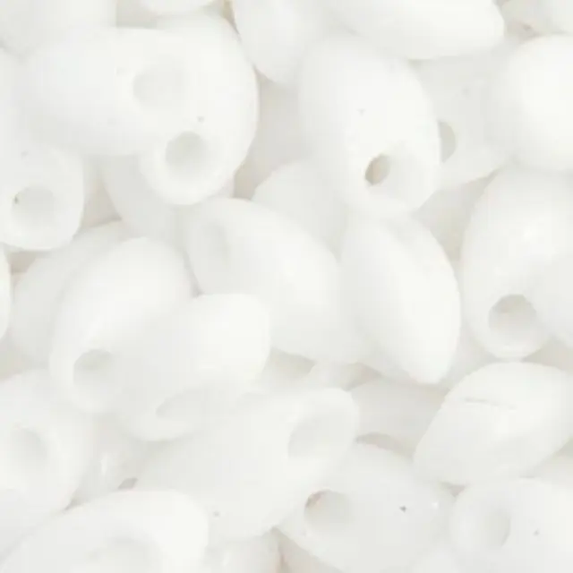 Χάντρα Miyuki Long Magatama 4x7mm - LMA-402 - White ~10gr
