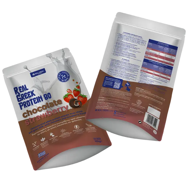 Αιγοπρόβεια Πρωτεΐνη Whey με γεύση Σοκολάτα & Φράουλα 500g 3
