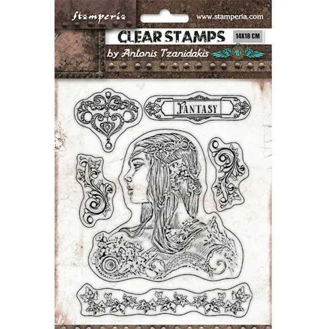 Σφραγίδα 14x18cm, Stamperia, Magic Forest, Amazona