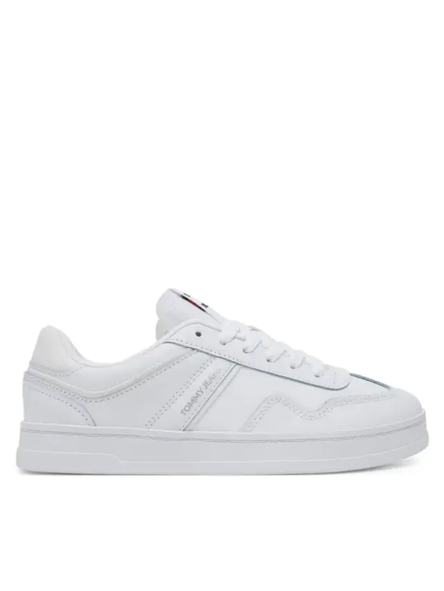 Tommy Hilfiger - Γυναικεία Δερμάτινα Sneakers The Greenwich EN0EN02794-YBS Λευκό