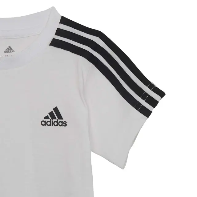 adidas Sportswear Infant's 3Stripes Sport Set Άσπρο - Μαύρο H65817 (adidas Sportswear) - 80 2