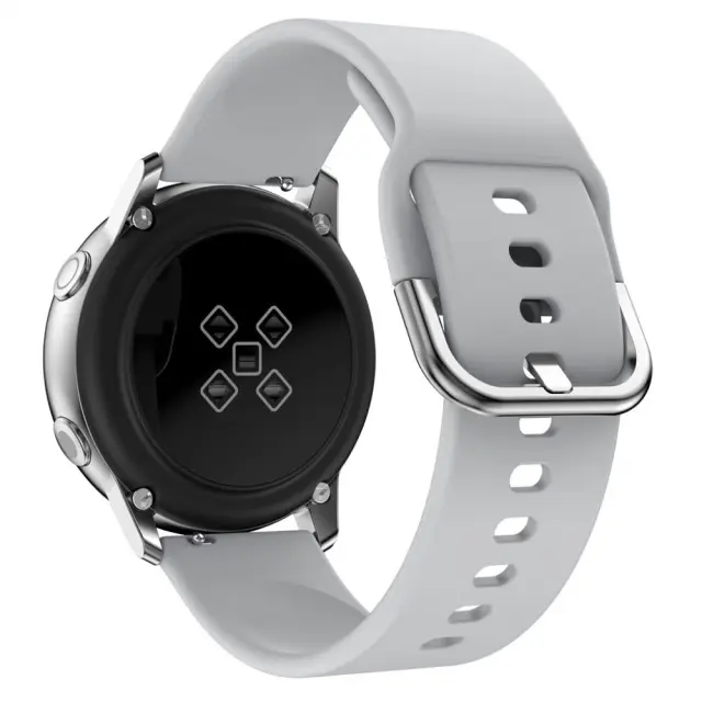 Λουράκι Σιλικόνης για Galaxy Watch Gear S2 Classic/ Gear Sport/ Galaxy Watch Active 2 (Fits all 20mm)- Grey OEM