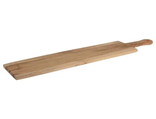 Δίσκος Σερβιρίσματος με λαβή - Teak wood - 70x15x1.5cm J11302550 2