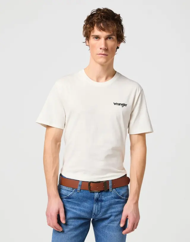 Wrangler METAL LOOP W0080US6K Δερμάτινη Ζώνη - Cognac - 100 3