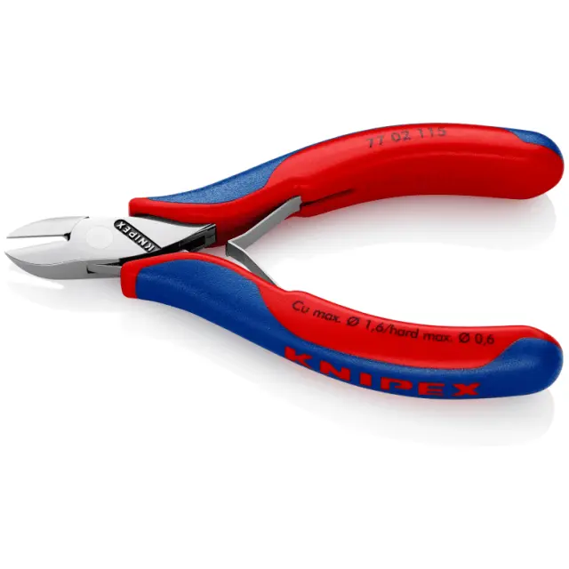 Knipex 7702115 Πλαγιοκόφτης ηλεκτρονικών με βαριά μόνωση Νο115mm