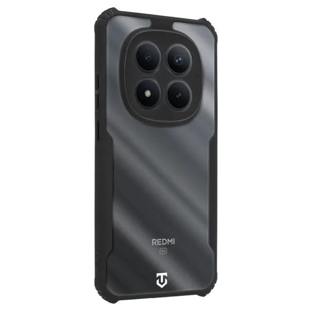 Tactical Quantum Stealth Cover for Xiaomi Redmi Note 15 Pro+ 5G/Poco M8 Pro Clear/Black 2