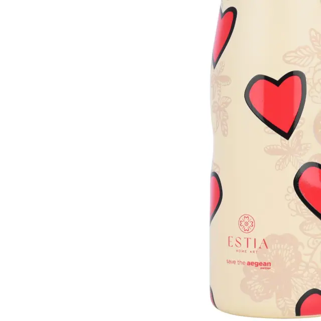 Estia Travel Flask Save the Aegean, Μπουκάλι Θερμός Ανοξείδωτο Tender Lace 500ml 2