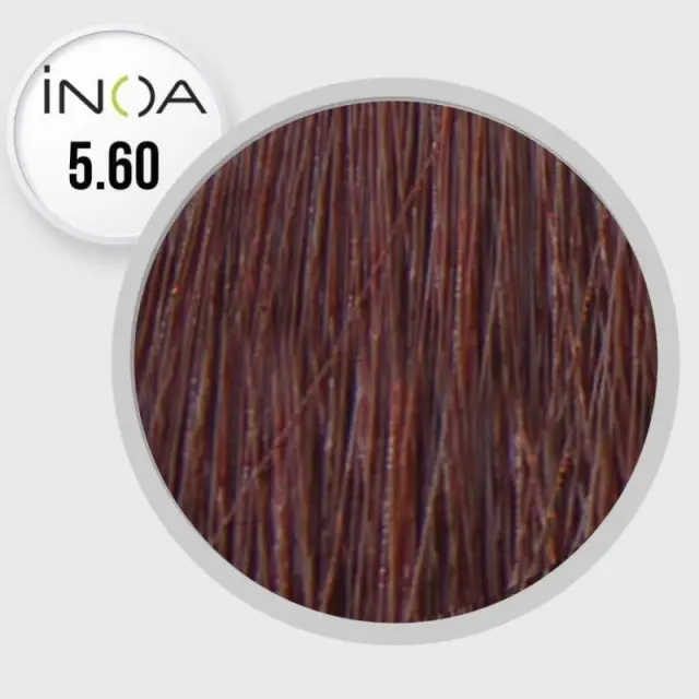 Loreal Inoa Βαφή 5,60 DM5 Καστανό Ανοιχτό Κόκκινο Έντονο 60ml 2