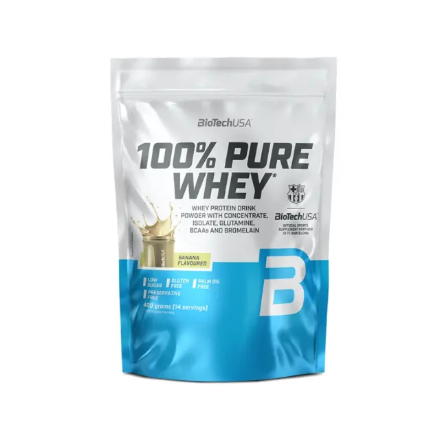 BioTechUSA 100% Pure Whey – 400g Banana