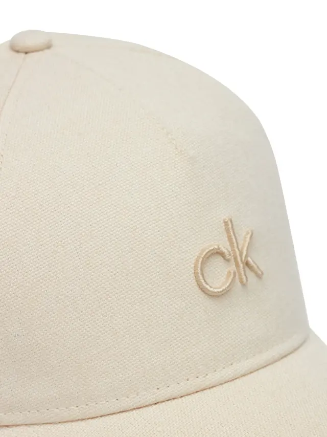 Calvin Klein Γυναικείο Καπέλο Jockey Raised Embroidery Εκρού 2
