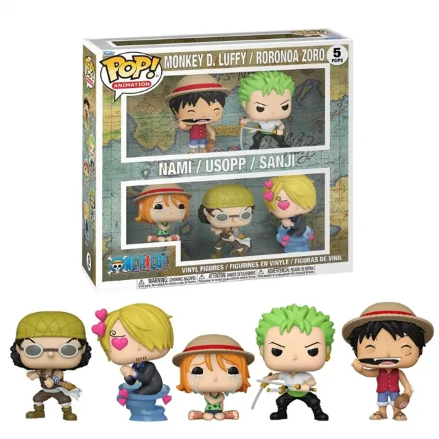 Φιγούρες Funko Pop! Animation: One Piece - Monkey D. Luffy/Roronoa Zoro/Nami/Usopp/Sanji (5 pcs)