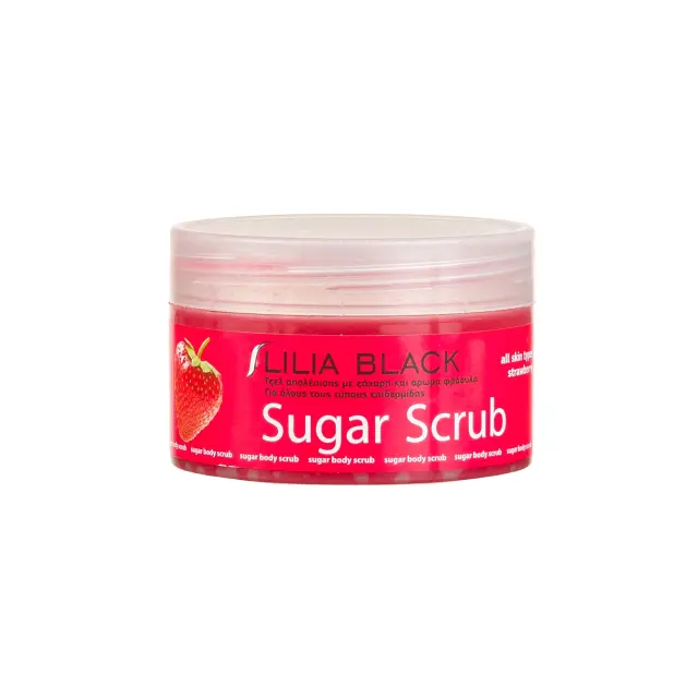 Lilia Black Body Scrub Sugar Φράουλα 250ml