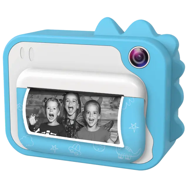 Kiddoboo KBP80-BLUE - FotoFun Compact Φωτογραφική Μηχανή 2MP με Οθόνη 2.4" Θερμικής Εκτύπωσης Μπλε FotoFun, Blue 3