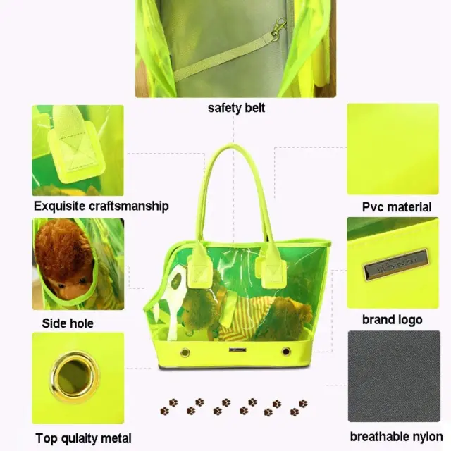 Τσάντα μεταφοράς κατοικιδίου - 1878 - 550932 - Green Fluo 2
