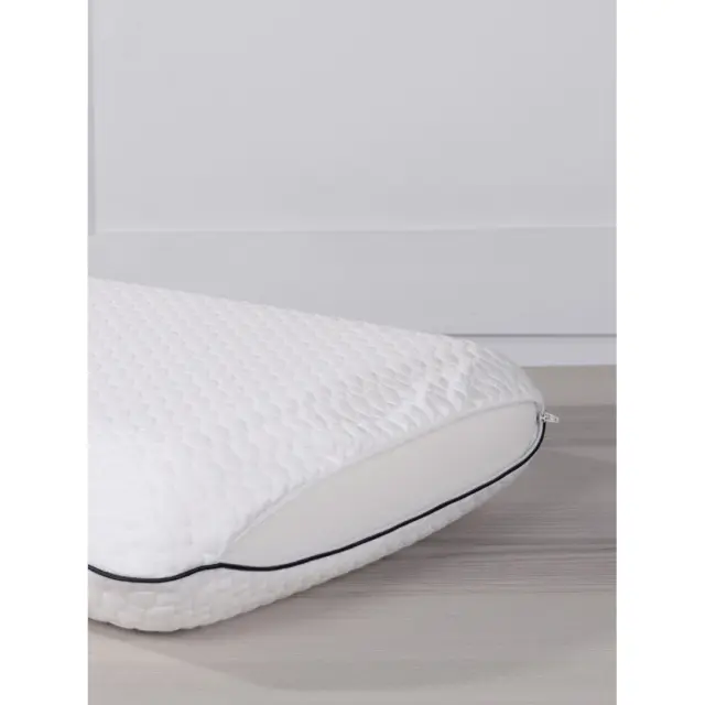 Μαξιλάρι Υπνου 43x63+12 Μέτριο Memory Foam Nima White 100% Πολυέστερ 2