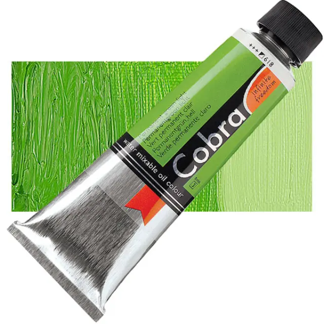 Λάδι Νερού Talens Cobra - 618 Permanent Green Light - 150ml
