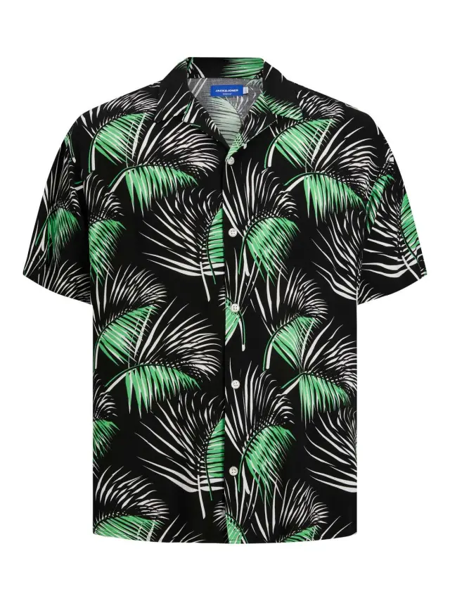 JORLUKE PALMA AOP RESORT SHIRT SS LN Navy Blazer