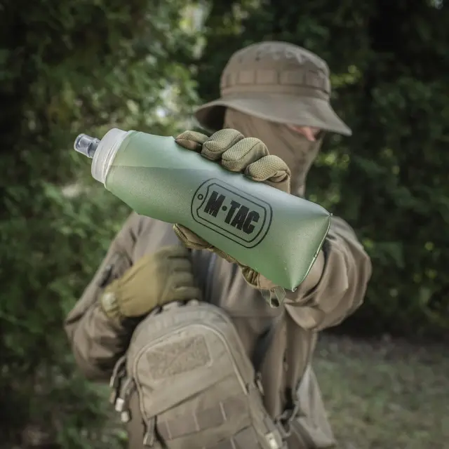 M-TAC Collapsible Water Bottle - ΜΑΛΑΚΟ ΠΑΓΟΥΡΙ ΝΕΡΟΥ - 06-Χακί-Olive Green