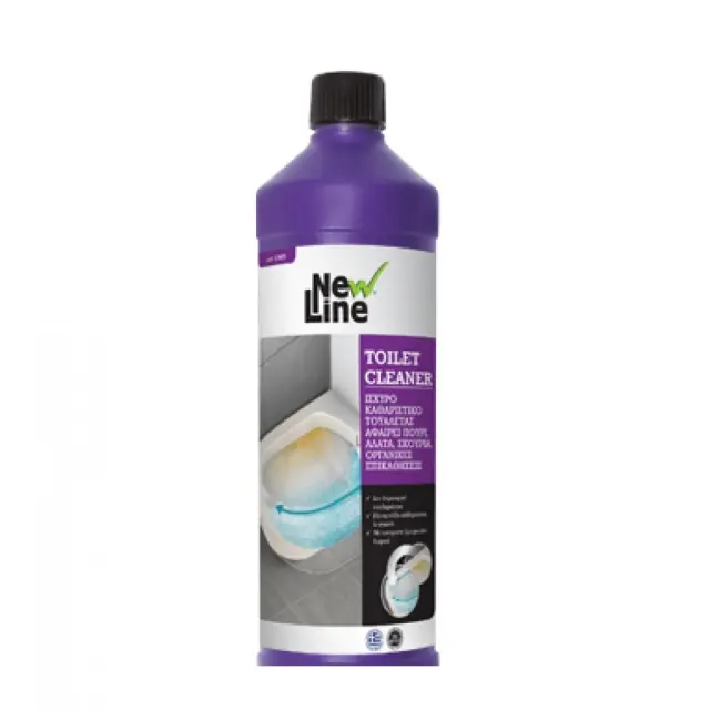 New Line Toilet Cleaner - Ισχυρό καθαριστικό τουαλέτας 1Lt 2