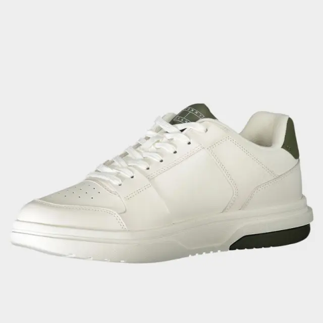 Tommy Hilfiger - Ανδρικά Sneakers The Brooklyn Leather EM0EM01521-M00 Λευκό/Πράσινο - 46 3