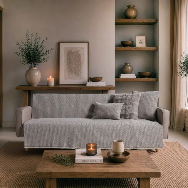 Ριχτάρι Joliet 11 Silver Grey TEORAN Τετραθέσιο 180x350cm 2