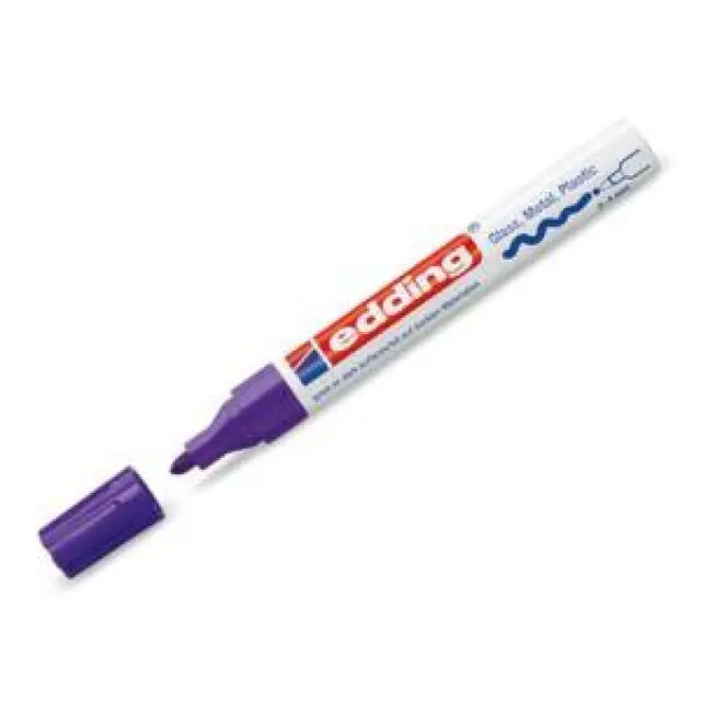 Μαρκαδόρος ανεξίτηλος Edding 750 στρογ. μύτη 2-4mm violet