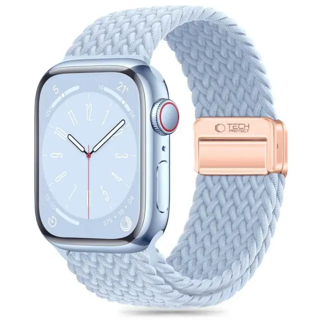 Tech-protect Nylonmag Apple Watch 8 / 9 / 10 / 11 / 12 / Se (40 / 41 / 42 Mm) Baby Blue