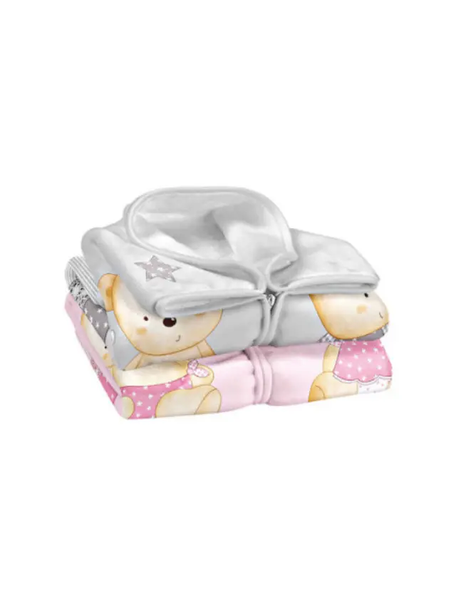 Belpla Κουβέρτα - Σάκος Βελουτέ 80*90 Ster 663 Pink 08921 2