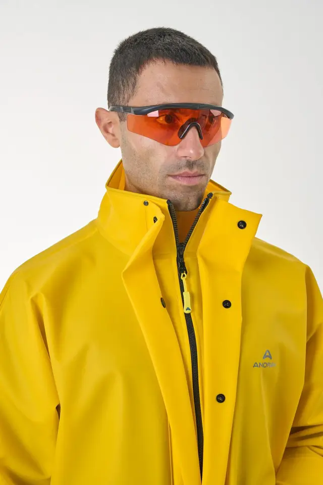 Anorak Αδιάβροχο Σακάκι Με Ανακλαστικό Street R Long Κίτρινο - 2XL 3