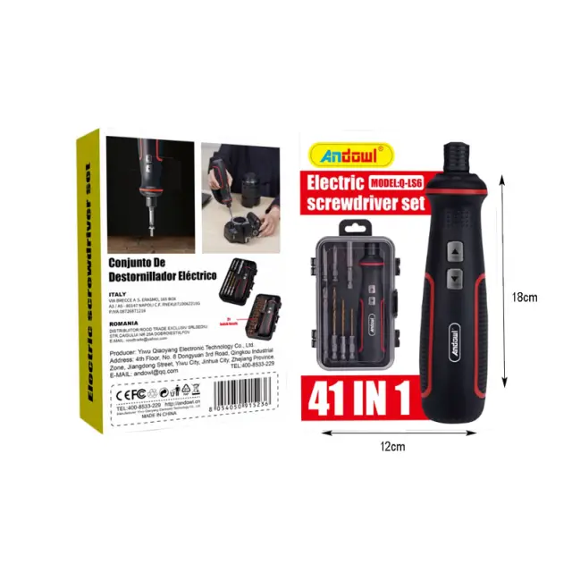Andowl Ηλεκτρικό Σετ Κατσαβιδιών 41 σε 1 Q-LS6 - Screwdriver Set 075815 2